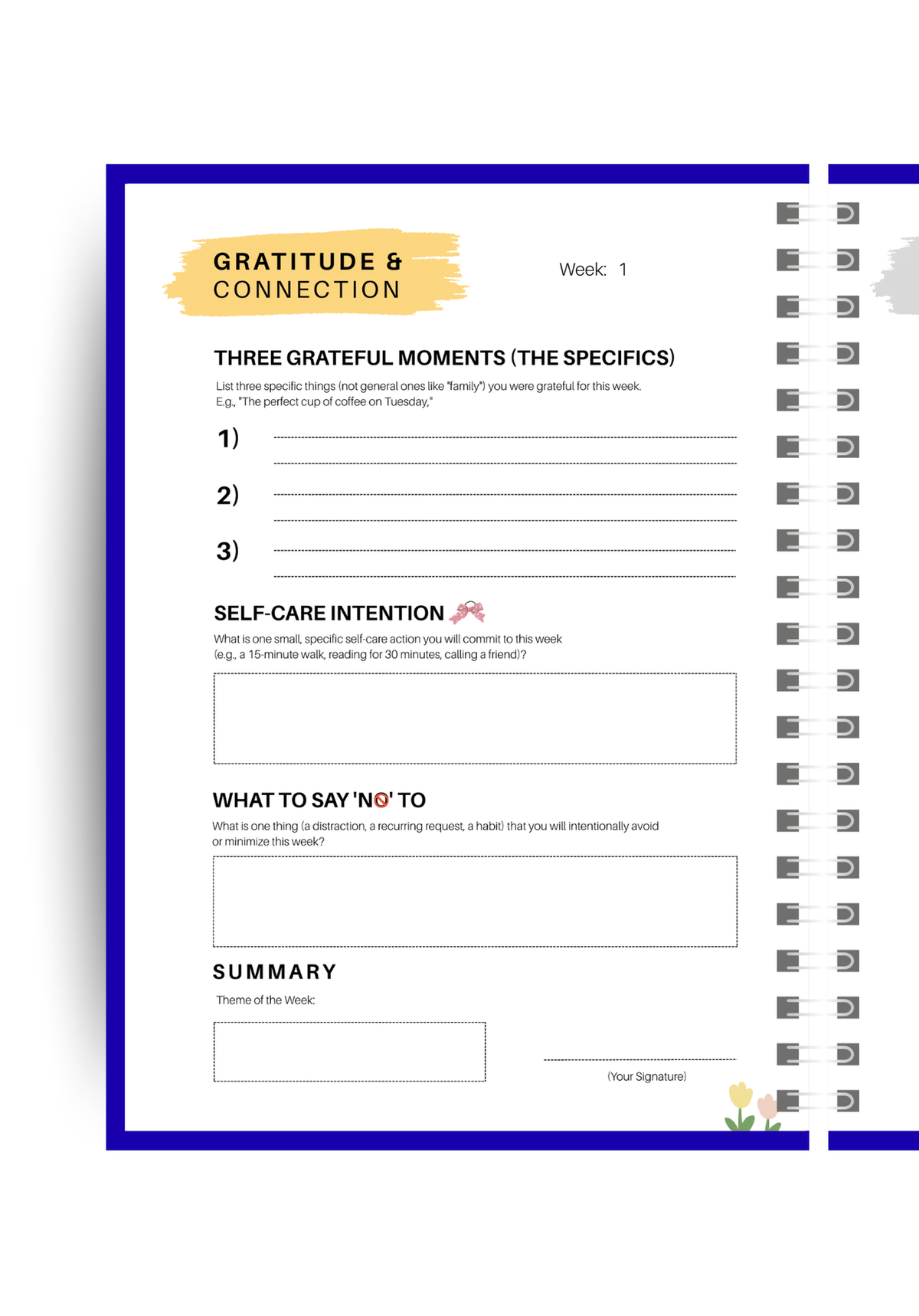 Blue & Pink Gradient Task Planner | Productive Planner