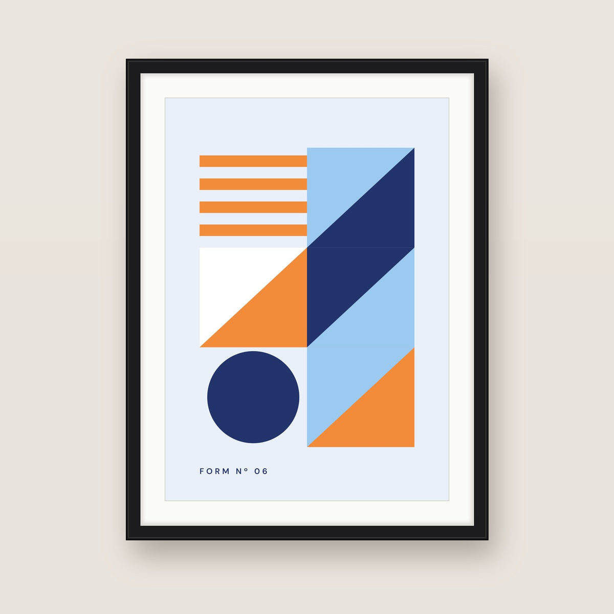 Form No. 06 in a black frame