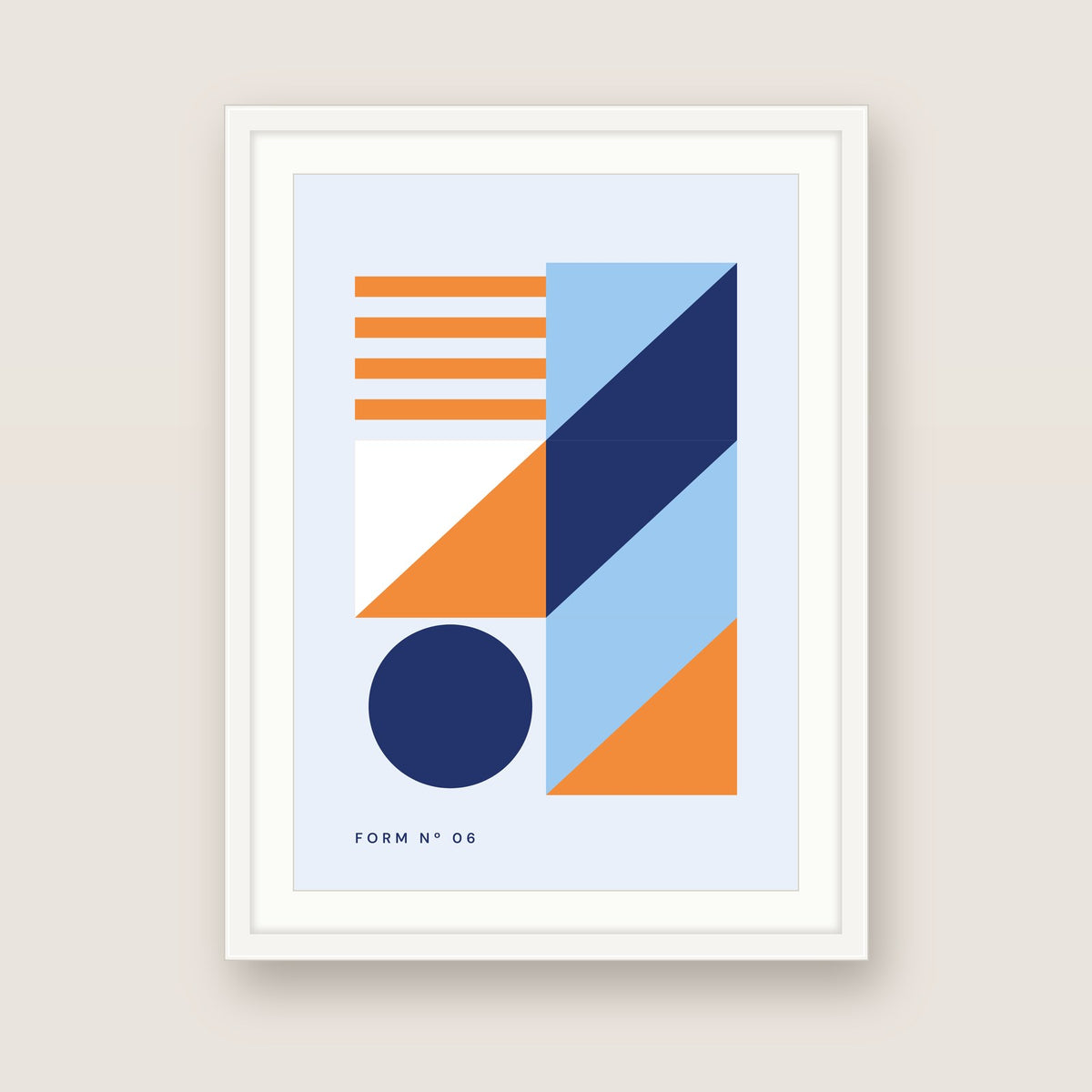 Form No. 06 in a white frame